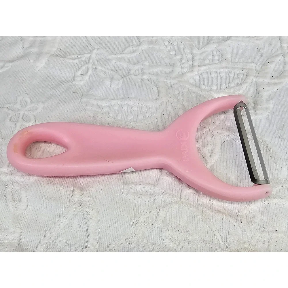 Forever Sharp Update Kiwi Knife Peeler Set 3pc Pink Black Cream Good Serrated